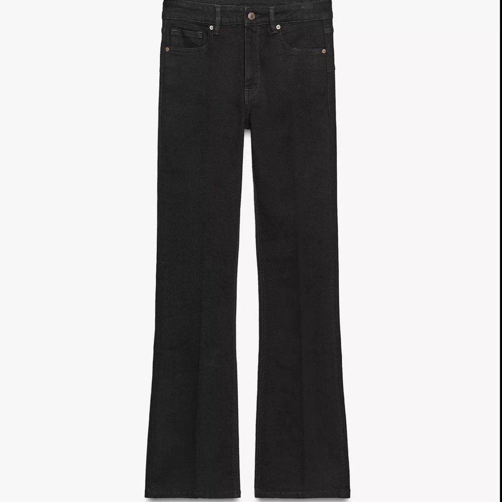 🆕 NWT ZARA THE HIGH RISE BOOTCUT IN ANTIQUE BLACK